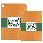 Freshware Wood Cutting Boards for Kitchen, Dishwasher Safe, Medium 12" x 9" and Large, 15" x 11.25", Set of 2, Natural