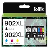 902XL Ink Cartridges Combo Pack Compatible with HP 902 XL 902 Ink Cartridges Compatible with HP Officejet Pro 6978 6974 6968 Officejet 6958 6956 6951 Printer (5 Pack)