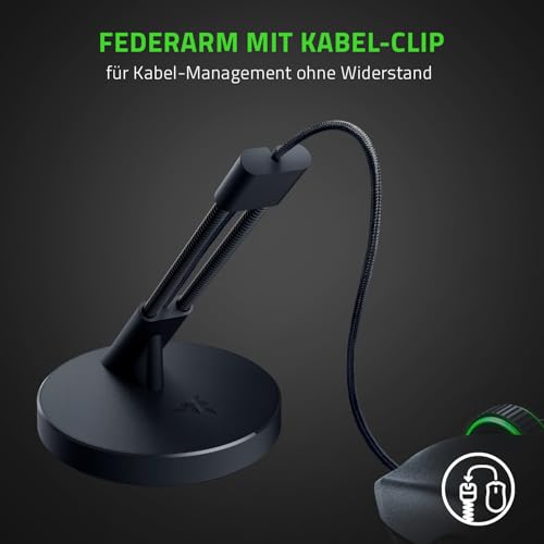 Razer Mouse Bungee V3 - Mauskabel-Managementsystem ohne Widerstand (Federarm mit Kabel-Clip, schwere rutschfeste Basis… – Ansicht 2
