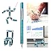 Fidget Pen for Adults Kids,Toy Pen Decompression Magnetic Metal Pen, Desk Toys Multifunctional Deformable Magnet Writing Pen(Blue)