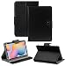 Produktbild NAUC Schutz Cover Tasche kompatibel mit Samsung Galaxy Tab A7 10,4 Zoll Hülle Case Schutzhülle Tablet Etui Kunst-Leder Universal Tablettasche Standfunktion, Farben:Schwarz