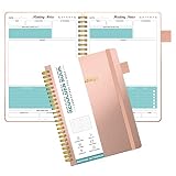 Regolden-Book Meeting Notebook for Work with Action Items, Hard Cover Project Planner Notebook for N