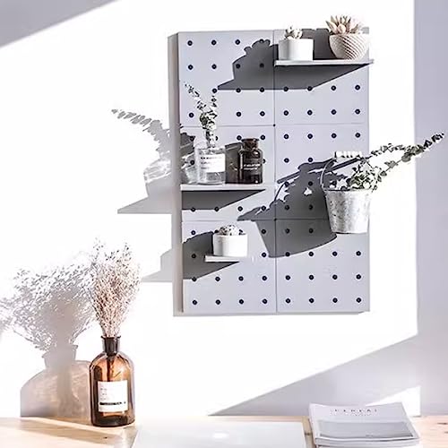 Hgyze REPISAS DE PARED PARA CUARTO Peg Boards For Walls With Shelf & Hooks, No Punching Craft Room Storage For Bedroom Garage Living Room Office, Pegboard Ledges Organizer, 4 Pack Decorative Wall Panel Kits thumb #1