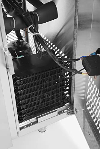 HENDI Kühltisch, mit 4 Schubladen, Temperaturbereich: -2° bis 8°C, automatische Abtauung, Polyurethanschaum-Isolierung, Kühlschrank, 280L, 230V/250W, 1360x700x(H) 850mm, Edelstahl