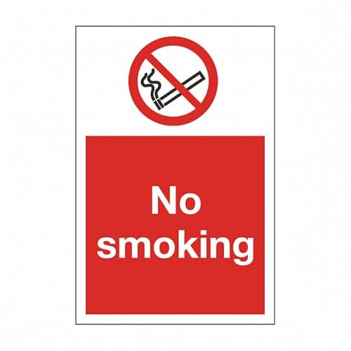 Prohibition No Smoking Safety Sign Metal Tin Sign 8 x 12 inch for Industrial & Commercial