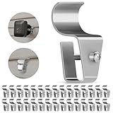 Picture of Goabroa 30 Pack Vinyl Siding Hooks, Heavy Duty Stainless Steel Hooks for Hanging Outdoor, No-Hole Vinyl Siding Clips Camera Mount Clips for Ring, Arlo, Doorbell