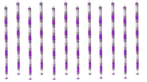 Image of Artificial White Gajra Jasmine & Colourful Flower Strings for Wedding Decorations, Event Decor Perfect for Diwali, Ganpati & Pooja /Temple /Mandir Decoration, 5ft (12, Purple - 5ft)
