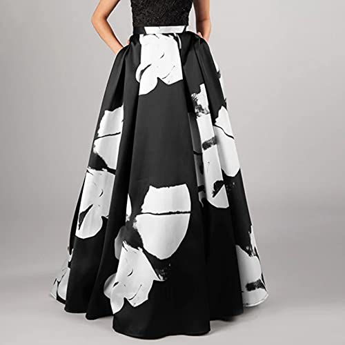 Maxi jupe Party sur la plage bohème fleurs pour soirées d'été en XXL - 5