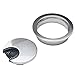 Satin Nickel Metal Cable Grommet | 2 Piece 