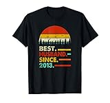 Mens 8 Year Wedding Anniversary Gift Him Best Husband Since 2013 T-Shirt