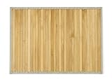 HERSIG - Alfombra Bambu - Alfombra Bambú Antideslizante para Interior y Exterior – Alfombras de Bambu Natural Tipo Tatami Japonés para Dormitorio, Terraza y Salón Alfombra Rectangular - 40 x 60 cm