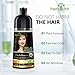 Herbishh Dark Brown 3 in 1 Hair Dye Shampoo 500 ML + Travel Size Dye Shampoo pack of 10, 30 ML Each - Champu Para Canas Muje