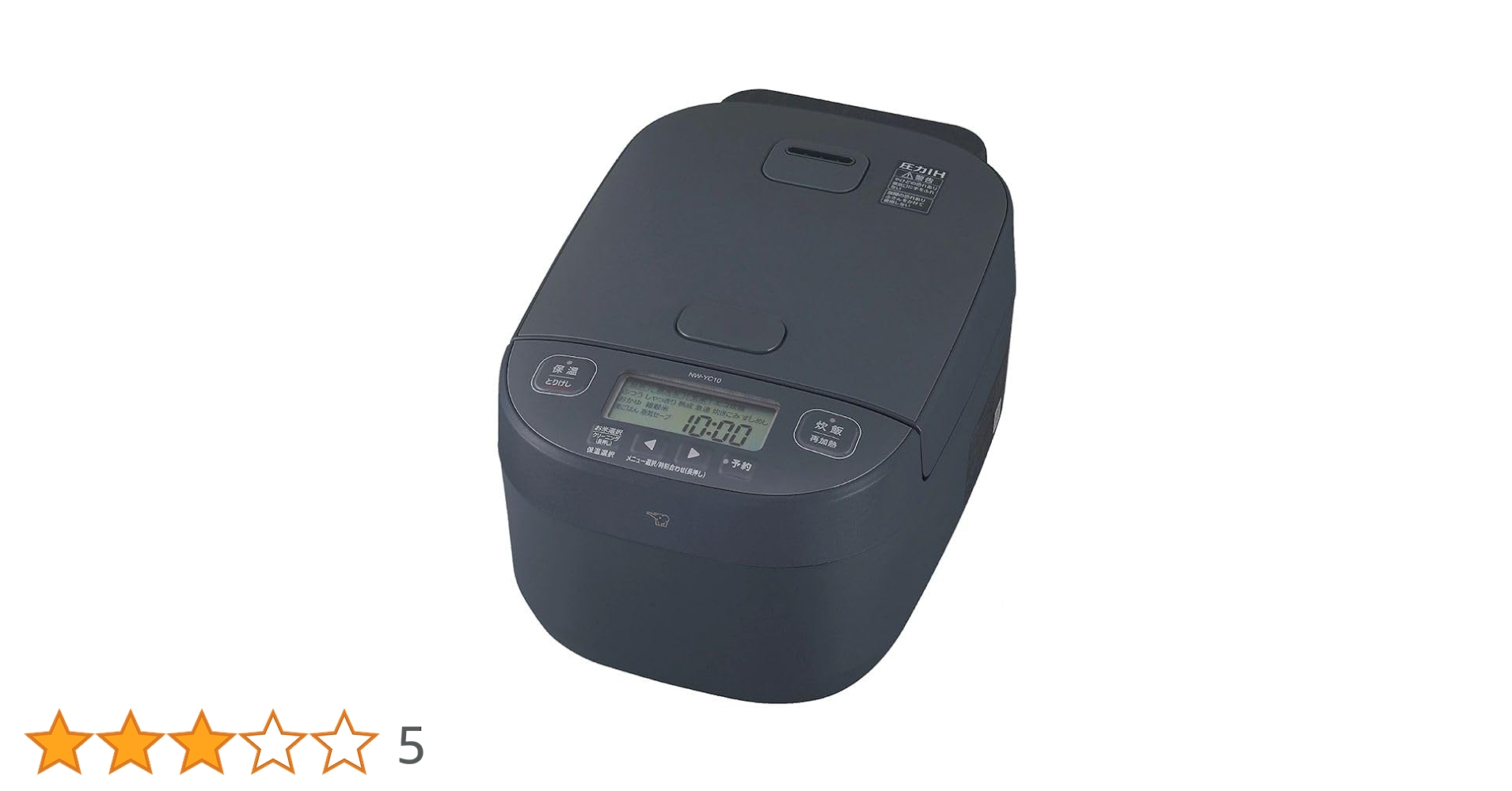 Amazon | 象印マホービン 炊飯器 5.5合 スレートブラック NW-YC10-BZ