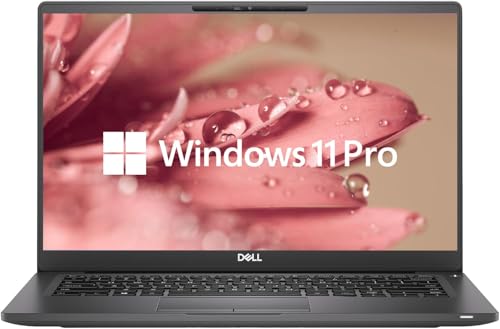 Dell Latitude 7400 Business Laptop, 14-Inch FHD Notebook, Intel Core i5-8265U, 16GB RAM, 512GB SSD, QWERTY Keyboard, Windows 11 Pro (Renewed)