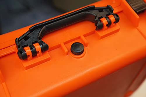 Meijia All Weather Portable Ip67 Waterproof Protective Case, Hard Camera Case With Customizable Foam, Perfectly Protection Of Camera, Drones,Pistols,Lens,Equipments,18.5 X14.06X6.93Inches(Orange) #TOP6