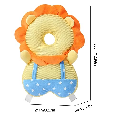 Mochila de travesseiro de outono de bebê - de Cabeça de Bebê de Forma de Animal Ajustável - Almofada