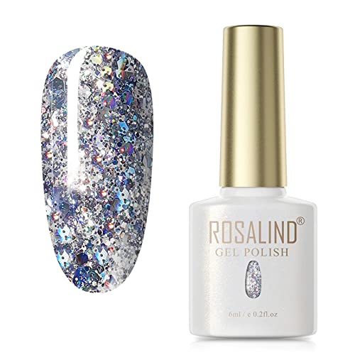 Image of ROSALIND UV Gel Polish Soak Off 6ML Nailpolish Pure Color Nail Gel Bright For Nail Polish Art Design Need LED /UV Lamp to Cure (PX034)