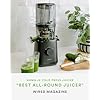 Nama J2 Cold Press Juicer Self Feeding for Hands-Free Operation with Wide Mouth Hopper for Whole Recipe Loading, Zero Waste Masticating Juicer For More Juice, Less Pulp Easy Cleanup & Assembly