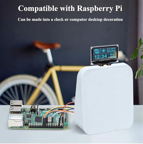 Image of 1.51inch Transparent OLED Compatible with Raspberry Pi 5 /4B /3B+ /3B /A+ /Pi Zero W /Pi Zero 2W, 128 x 64 Resolution, SPI /I2C Interfaces, Embedded Independent Driver Chip, Light Blue Color Display