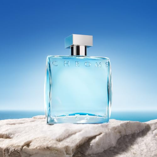 Image of Azzaro Chrome Eau de Toilette - Fresh Aquatic Mens Cologne - Citrus, Woody, Musky Fragrance -Fresh Notes of Bergamot - Everyday Wear - Classic Summer Beach Scent - Luxury Perfumes for Men