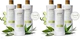 RAW SUGAR Sensitive Skin Simply Body Wash - Green Tea + Cucumber + Aloe Vera, Moisturizing &amp; Brightening Bath &amp; Shower Gel, Sulfate-Free, Paraben-Free &amp; Vegan (Pack of 6)
