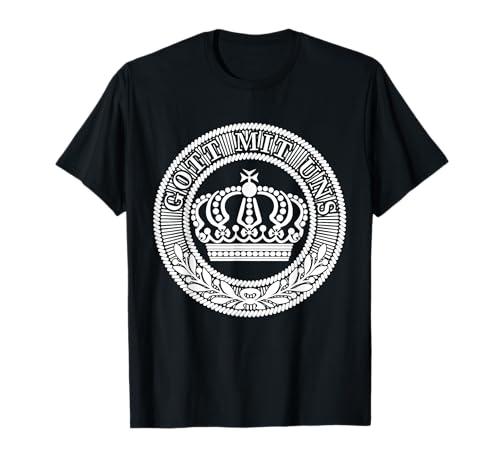 Preußische Gürtelschnalle T-Shirt Gott Mit Uns Deutschland Tee T-Shirt Preußische Gürtelschnalle T-Shirt Gott Mit Uns Deutschland Tee T-Shirt
