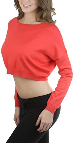 Image of ToBeInStyle Women's Long Sleeve Cropped Sweater
