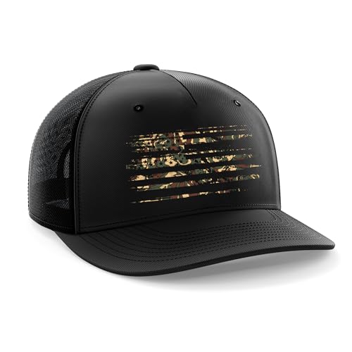 Image of Tactical Pro Supply PVC American Flag Snapback Hat for Men and Women