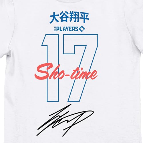 Bioworld Shohei Ohtani MVP Players #17 Girl's White Crew Neck Short Sleeve T-Shirt2