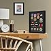 Americanflat 14x18 Pin Display Case - Ideal for Enamel Pins, Medals, Jewelry, Memorabilia - Silhouette Collection - Black Pin Collection Display with Polished Plexiglass for Wall Decor