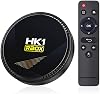 HK1 Android TV Box 2026, Android 12.0 TV Box con decodificación 8K 4GB RAM 32GB ROM Allwinner H618 Quad-Core, 2.4GHz/5.0GHz WiFi6 Bluetooth 4.0+, soporte H.265/USB 2.0/8K Ultra HD 2