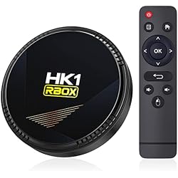 HK1 Android TV Box 2026, Android 12.0 TV Box with 8K Decoding 4GB RAM 32GB ROM Allwinner H618 Quad-Core, 2.4GHz/5.0GHz WiFi6 Bluetooth 4.0+, Support H.265/USB 2.0/8K Ultra HD