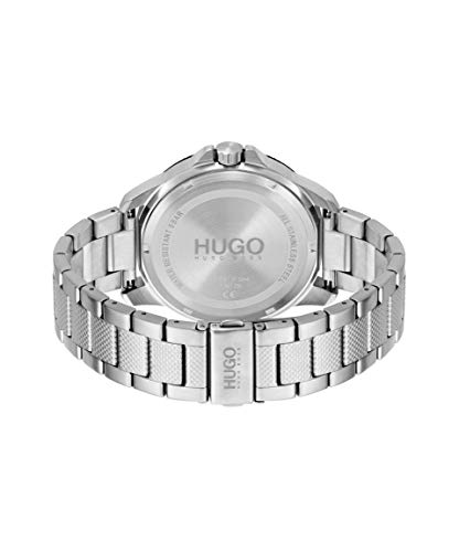 HUGO-Sport-Mens-Multifunction-Stainless-Steel-and-Link-Bracelet-Casual-Watch-Color-Silver-Model-1530195