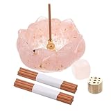 Photo Gallery healifty portaincenso cristallo rosa forma di fiore di loto con base stabile bruciatore decorativo per bastoncini e candele per yoga casa e spa Photo Gallery healifty portaincenso cristallo rosa forma di fiore di loto con base stabile bruciatore decorativo per bastoncini e candele per yoga casa e spa