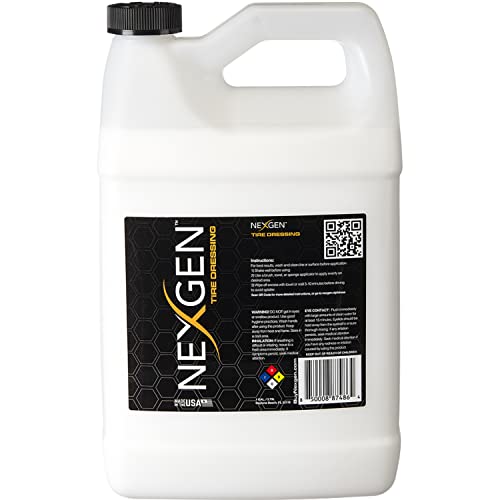 Nexgen Tire Dressing — Water Based Tire Protector — Easily Remove Dirt and Restore Original Shine - H20 Based - 1 Gallon