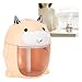 Humidificateurs, Mini humidificateur de Bureau 300 ML diffuseur d'arôme USB en Forme de Vache avec Lampe d'ambiance colorée Jaune (4,7 x 3,9 x 3,9 Pouces)