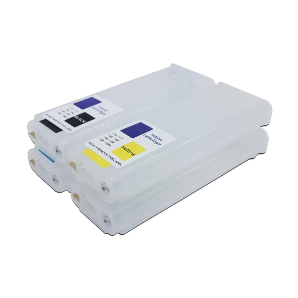 Cartouche d'encre Rechargeable avec Puce permanente Compatible with HP Designjet 10 82 500 800 500PS 800PS