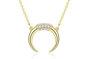 Delicate Crescent Horn Necklace: Symbol of Elegance and Mystery