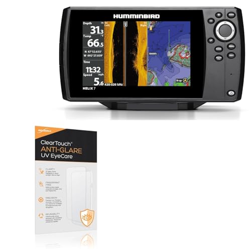 BoxWave Screen Protector Compatible With Humminbird Helix 7 Chirp GPS G2N - ClearTouch Anti-Glare Anti-UV EyeCare (2-Pack), Filters out Harmful Blue Light Reduce Fatigue