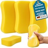 Jumbo Autoschwamm - 3er Set - Allzweckschwamm – lackschonend, kratzfrei, saugstark, entfernt...