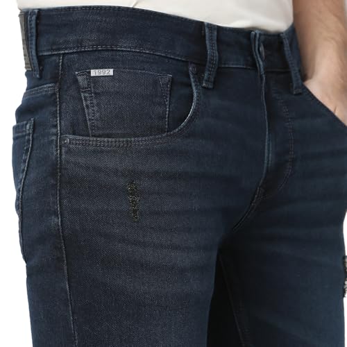 Image of Spykar Men's Slim Fit Low Rise Casual Jeans