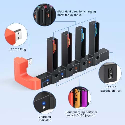 Image of [Switch 2 /1 Controller Charger Dock] for Nintendo Switch 2 2025 for Joycons