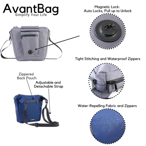 Anti Theft Crossbody Sling Bag Durable Cordura Fabric, Water-Resistant Zippers, Locking Cellphone Pocket, Key Fob Holder4