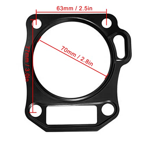 ZAMDOE Dichtungssatz für Honda GX160 GX200 Motoren für Predator 212cc für Coleman Ct200u, mit Zylinderkopf Ventildeckel Vergaser Schalldämpfer Kurbelgehäusedichtung Simmerringe