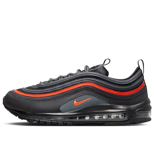 Nike Air Max 97 Men's Shoes (921826-018, Black/Anthracite/Picante RED) Size 6.5
