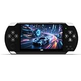 Console di gioco portatile retrò YHFITN da 4,3 pollici - Giochi classici integrati, lettore di videogiochi portatile con connessione TV, batteria ricaricabile ed espansione per scheda TF (black)