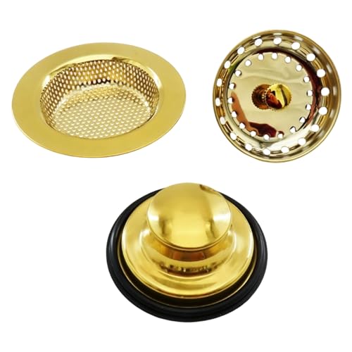 Combo Colador y Tapón para Fregadero de Acero Inoxidable miniatura 5