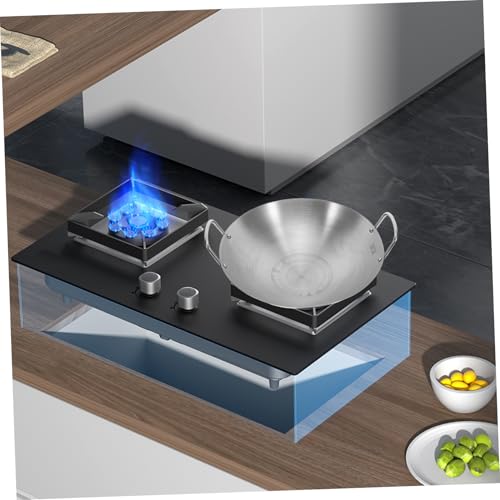 Wok de acero inoxidable 32 cm con doble mango miniatura 6