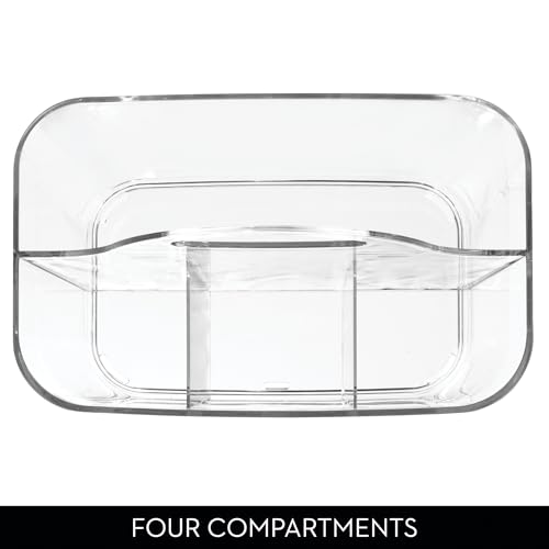 iDesign 4-Section Purpose Storage Caddy Organizer-Set of 2-Clear Handle Tote by InterDesign - Used condition - Image 5