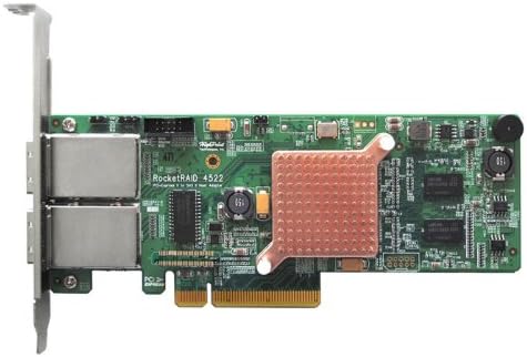 HighPoint RocketRAID 4522 8-Port External SAS 6Gb/s PCIe 2.0 x8 Hardware RAID HBA (SAS Tape / RAID Support)